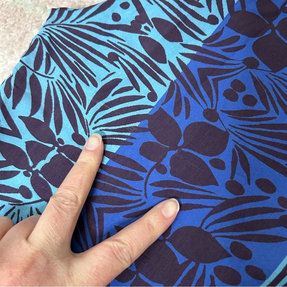 Soft Surroundings Wide Leg Tropical Flowy Pants Size XL Scarf Print Palazzo Pant - Picture 10 of 10